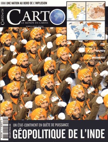 Emprunter Carto N° 24, Juillet-août 2014 : Géopolitique de l'Inde. Un état-continent en quête de puissance livre