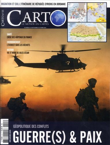 Emprunter Carto N° 55, septembre-octobre 2019 : Guerre(s) & Paix. Géopolitique des conflits livre