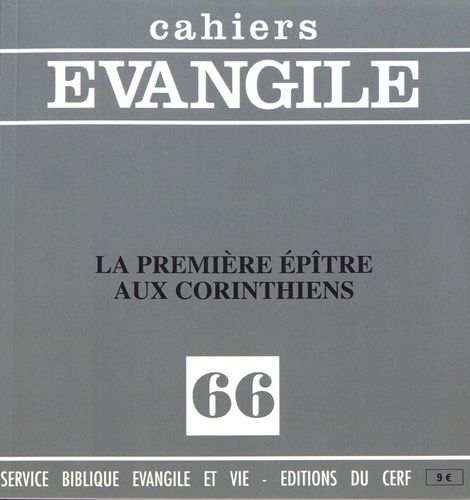 Emprunter Cahiers Evangile N° 66 : La première épître aux Corinthiens livre