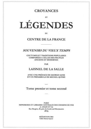 Emprunter Croyances et légendes du centre de la France livre