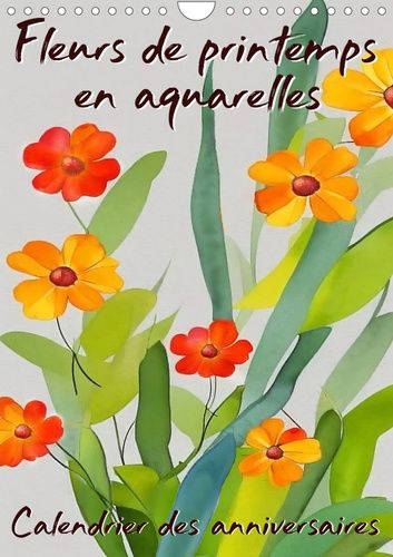 Emprunter Fleurs de printemps en aquarelles (Calendrier mural 2024 DIN A4 horizontal), CALVENDO calendrier men livre