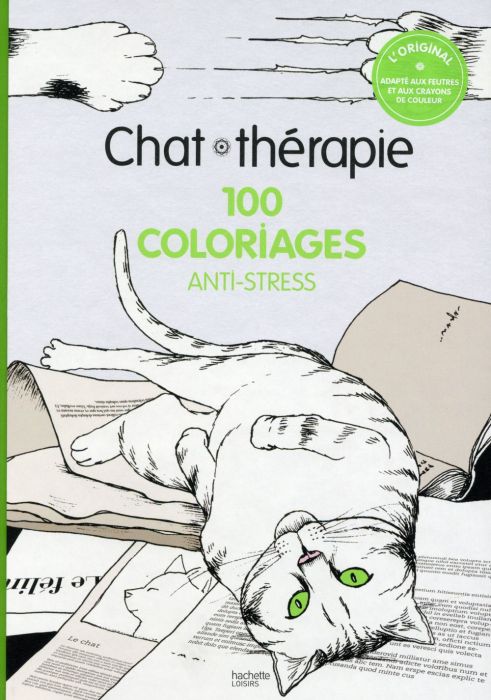 Emprunter Chat thérapie 100 coloriages anti-stress livre