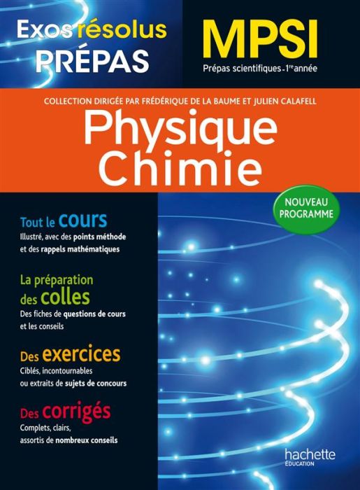 Emprunter Physique Chimie MPSI. Prépas scientifiques 1re année livre