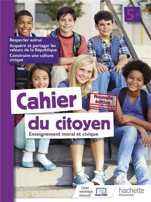 Emprunter Enseignement moral et civique 5e Cahier du citoyen. Edition 2019 livre