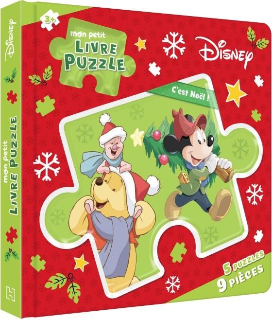 Emprunter Mon petit livre puzzle Disney C'est Noël ! 5 puzzles, 9 pièces livre