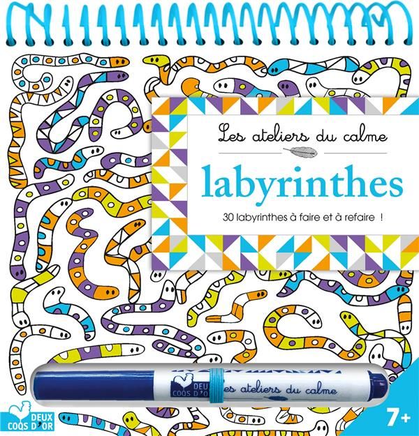 Emprunter Labyrinthes. 30 labyrinthes à faire et à refaire ! Avec 1 stylo effaçable livre