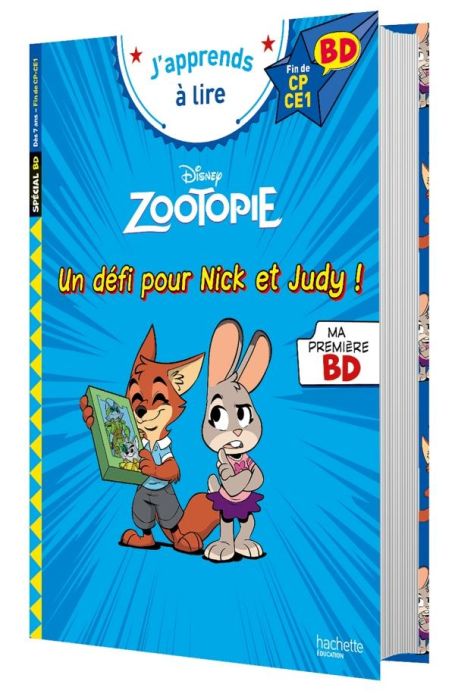 Emprunter Zootopie, un défi pour Nick et Judy ! Fin de CP - CE1 livre