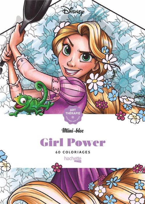 Emprunter Coloriages anti-stress Disney Girl Power. Mini-bloc, 60 coloriages livre