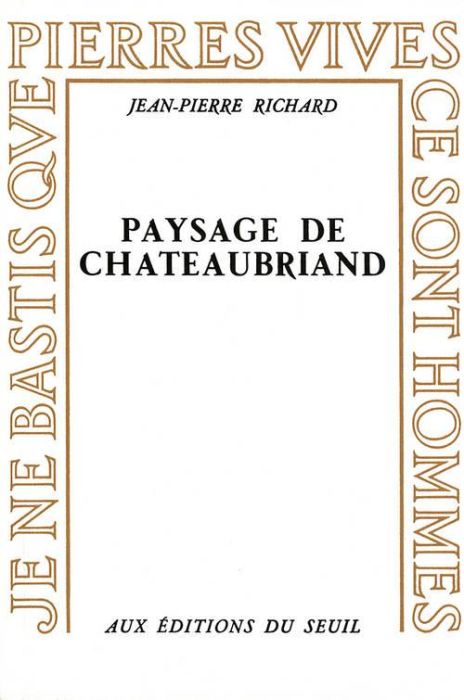 Emprunter Paysage de Chateaubriand livre