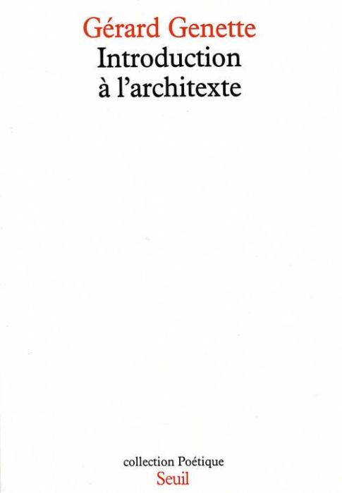 Emprunter Introduction à l'architexte livre