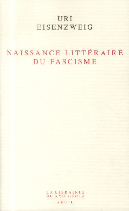 Emprunter Naissance littéraire du fascisme livre