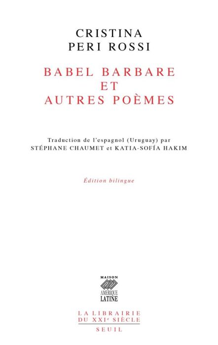 Emprunter Babel barbare et autres poèmes. Edition bilingue français-espagnol livre
