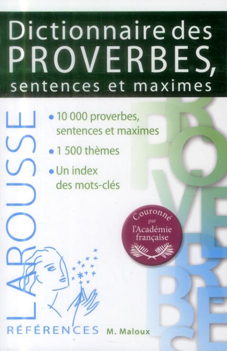 Emprunter Dictionnaire des proverbes, sentences et maximes livre