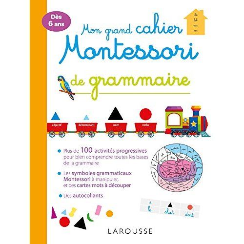 Emprunter Mon grand cahier Montessori de grammaire livre