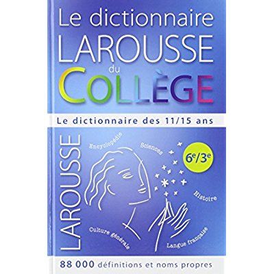 Emprunter Le dictionnaire Larousse du collège offert en récompense scolaire livre