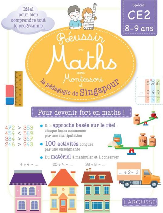 Emprunter Mathématiques CE2 Réussir en maths avec Montessori et la pédagogie de Singapour. Edition 2019 livre