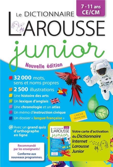 Emprunter Le dictionnaire Larousse junior CE/CM. Avec 1 carte d'activation du Dictionnaire Larousse Junior livre