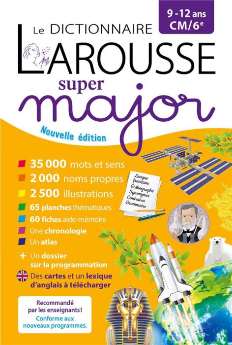 Emprunter Le dictionnaire Larousse super major CM/6e. Edition 2022-2023 livre