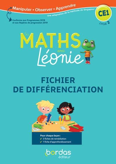 Emprunter Les maths avec Léonie CE1. Fichier de différenciation, Edition 2020 livre