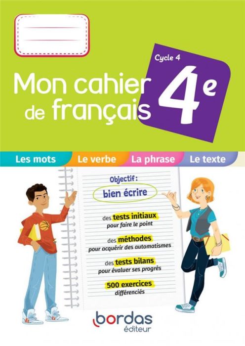 Emprunter Français 4e Cycle 4 Mon cahier de français. Edition 2021 livre