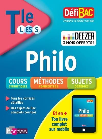 Emprunter Philo Bac Tle L-ES-S. Edition 2018 livre