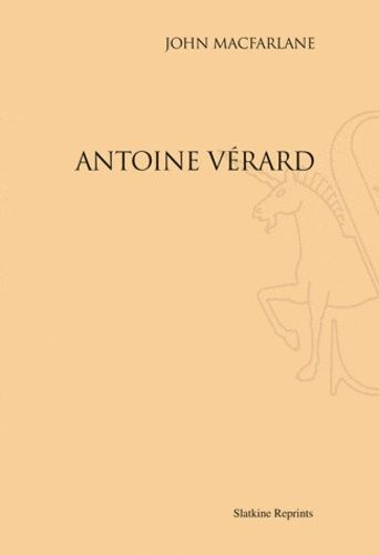 Emprunter ANTOINE VERARD (1900) livre