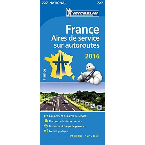 Emprunter 727 France 2016 aires de service sur autoroutes 1-1000000 livre