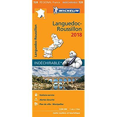 Emprunter 526 Languedoc Roussillon 2018 indéchirable 1:200000 livre