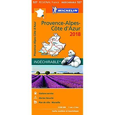 Emprunter 527 Provence Alpes Côte d'Azur 2018 indéchirable 1:200000 livre
