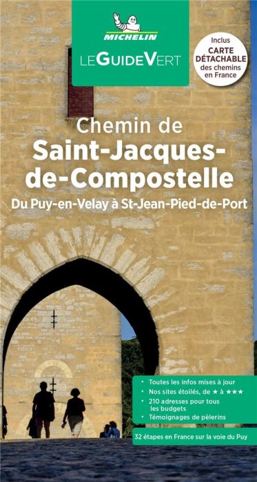Emprunter Chemin de Saint-Jacques-de-Compostelle. Du Puy-en-Velay à St-Jean-Pied-de-Port, Edition 2022, avec 1 livre