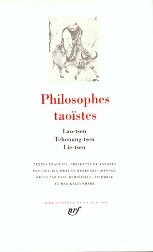 Emprunter Philosophies taoïstes. Lao-Tseu, Tchouang-Tseu, Lie-Tseu livre