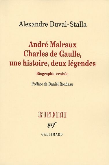 Emprunter André Malraux, Charles de Gaulle, une histoire, deux légendes. Biographie croisée livre