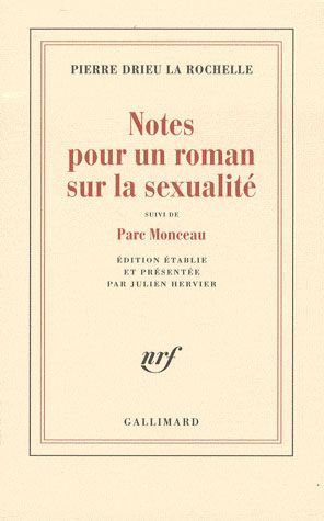 Emprunter Notes pour un roman sur la sexualité. Suivi de Parc Monceau livre