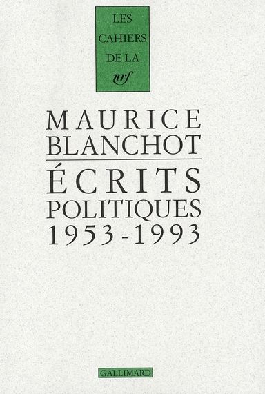 Emprunter Ecrits politiques. 1953-1993 livre