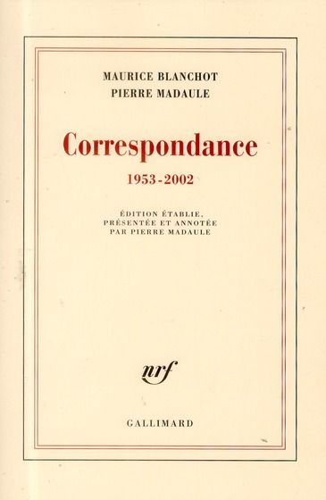 Emprunter Correspondance 1953-2002 livre