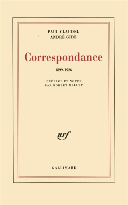Emprunter Correspondance 1899-1926 livre