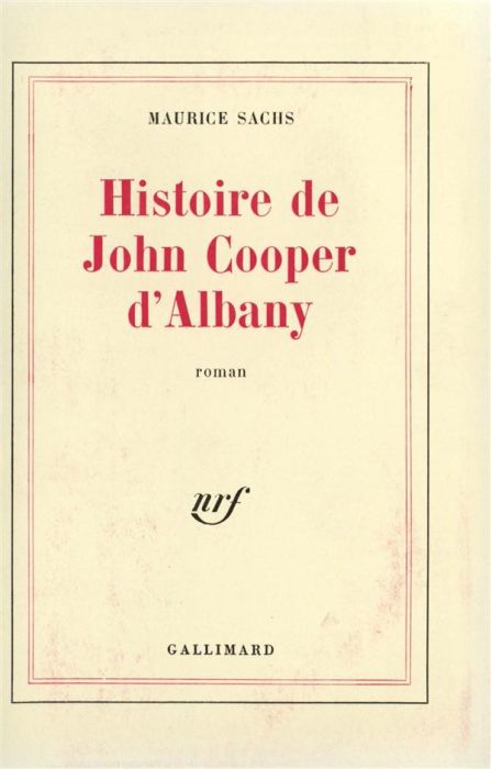 Emprunter Histoire de John Cooper d'Albany livre