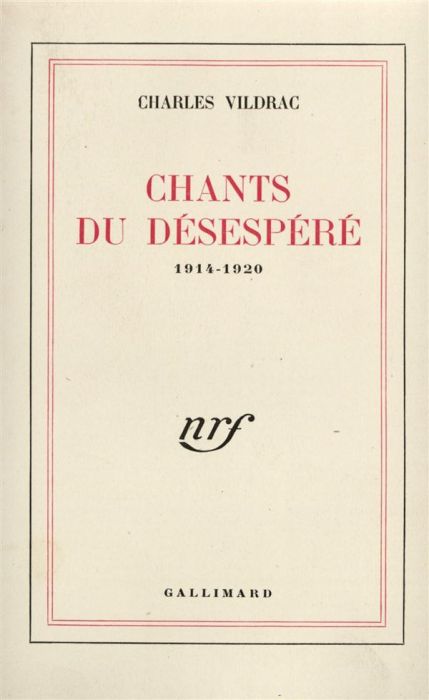 Emprunter Chants du désespéré(1914-1920) livre