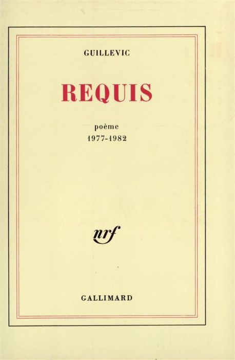 Emprunter Requis. 1977-1982, poème livre