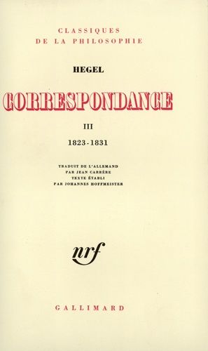Emprunter Correspondance. Tome 3, 1823-1831 livre