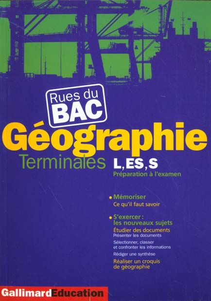 Emprunter Géographie, terminales L, ES, S livre