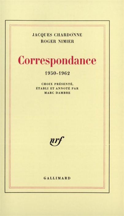Emprunter Correspondance 1950-1962 livre