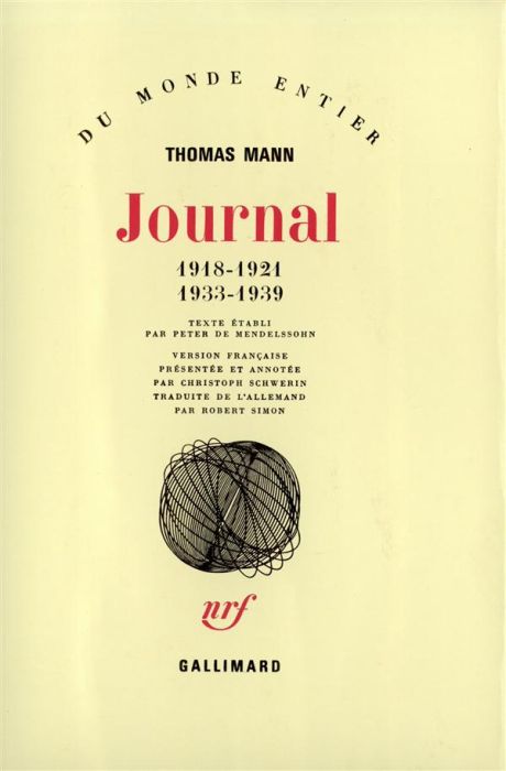 Emprunter Journal : 1918-1921, 1933-1939 livre