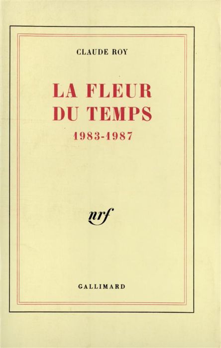 Emprunter Fleur du temps. 1983-1987 livre