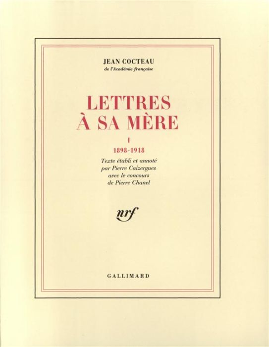Emprunter Lettres à sa mère. Tome 1, 1898-1918 livre