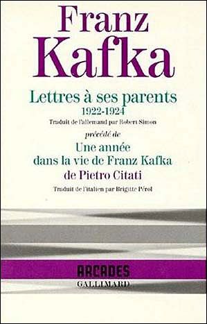 Emprunter Lettres à ses parents (1922-1924). Précédé de Une année dans la vie de Franz Kafka livre