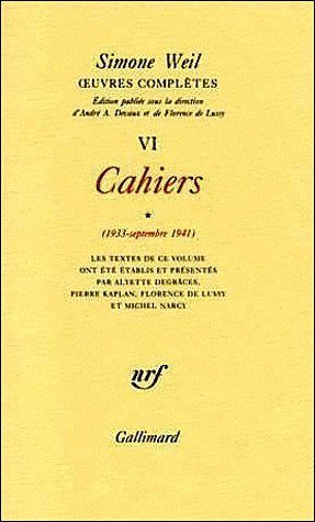 Emprunter Oeuvres complètes. Tome 6, Volume 1, Cahiers (1933-septembre 1941), 2e édition livre
