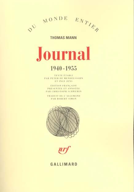Emprunter Journal 1940-1955 livre
