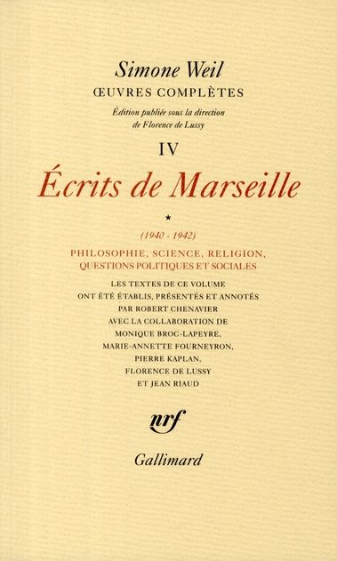 Emprunter Oeuvres complètes. Tome 4, Volume 1, Ecrits de Marseille (1940-1942) livre