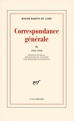 Emprunter Correspondance générale. Tome 9, 1945-1950 livre